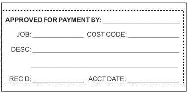 Invoiced Paid By Personalized Business Name Form Stamp - CorpConnect