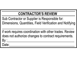 275 Dynamic Shop Drawing Submittal Review Digital Dynamic Contractor,  Architect and Engineer Shop Drawing Submittal Review Stamp - $75.00