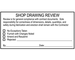 Shop Drawing Review stamp - Click Image to Close