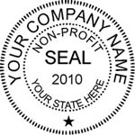 Non-Profit Corporate Seal Stamp - Click Image to Close